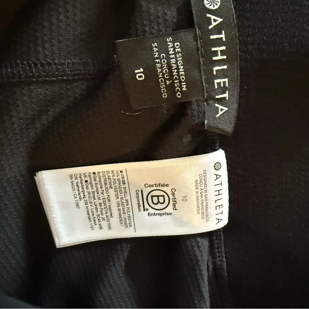 Athleta Brooklyn Heights Black Skort, Size 10 NWT - Picture 7 of 8